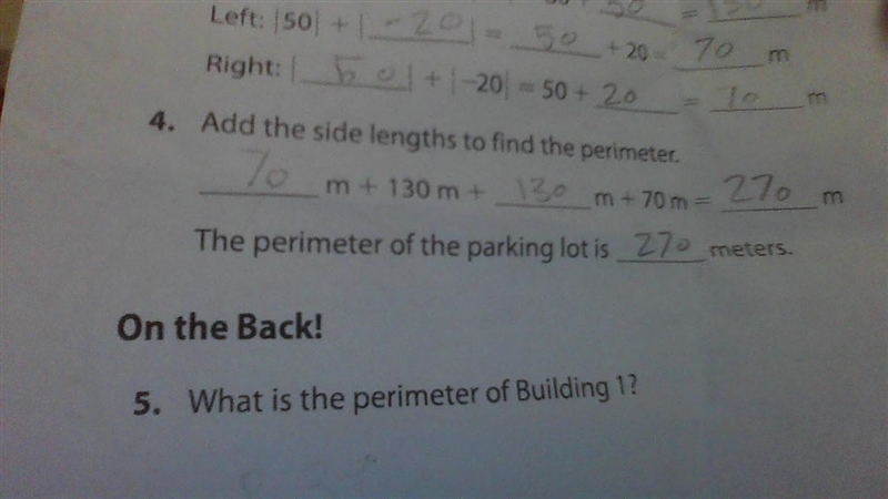 What is the perimeter of Building 1?-example-1