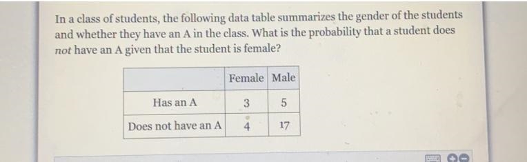 In a class of students, the following data table summarizes the gender of the studentsand-example-1