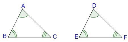 In the figure below, for the triangle ABC and triangle DEF, the corresponding sides-example-1