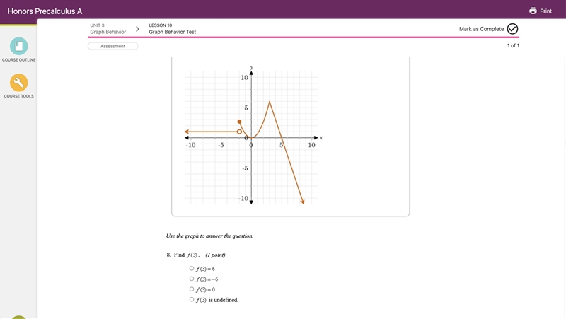 Honors PreCalc Behavior Test Question 8-example-1