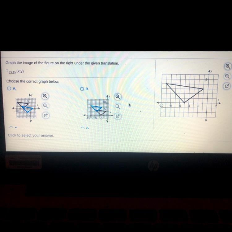 Graph the image of the figure on the right under the given translation.T(3.3) (y)-example-1