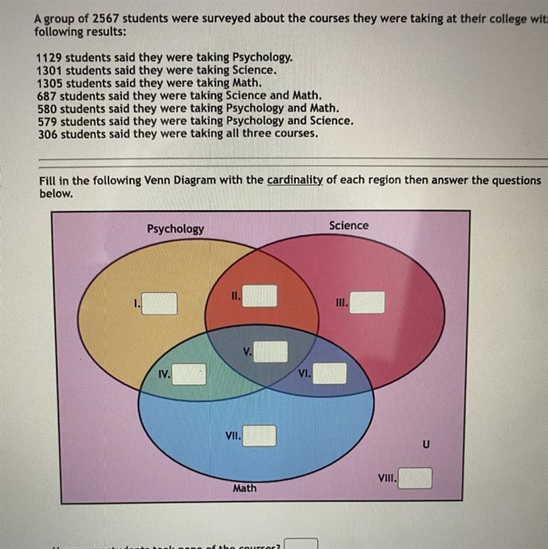 Hello, I need some help filling out the Venn diagram.-example-1