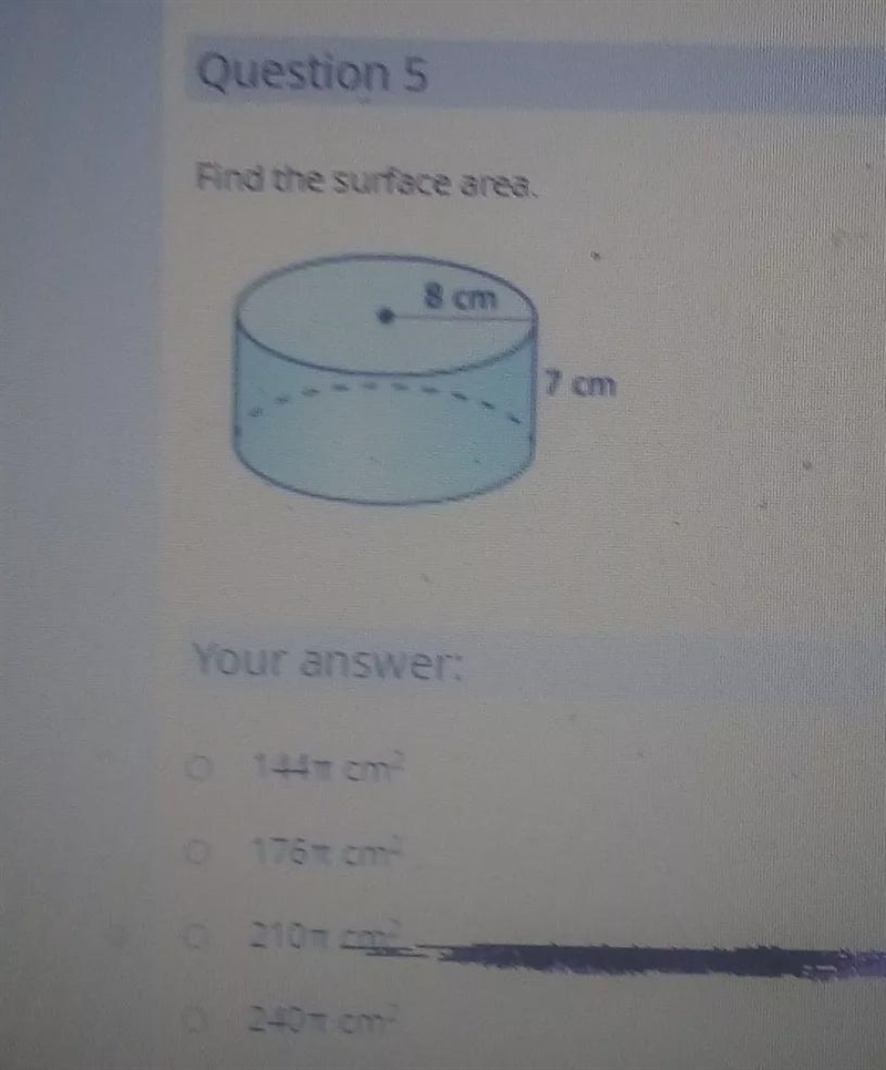 Can someone please help me find the area of the following?-example-1