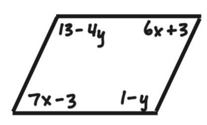 I need to solve for “x” and then for “y”.-example-1