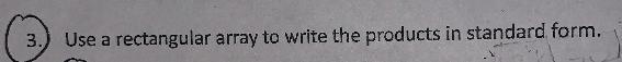 Use a rectangular array to write the product in standard form 3(4b + 12c + 11)-example-1