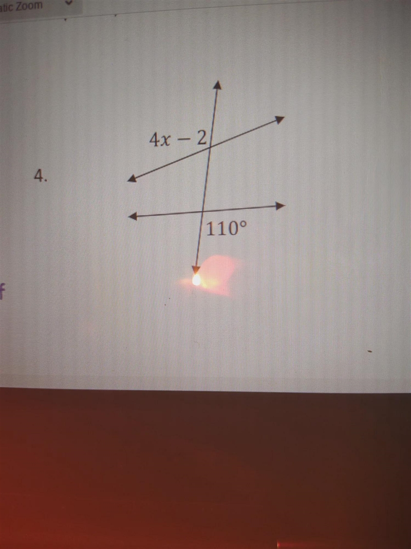 Find the value of x so that the line will be patallel-example-1