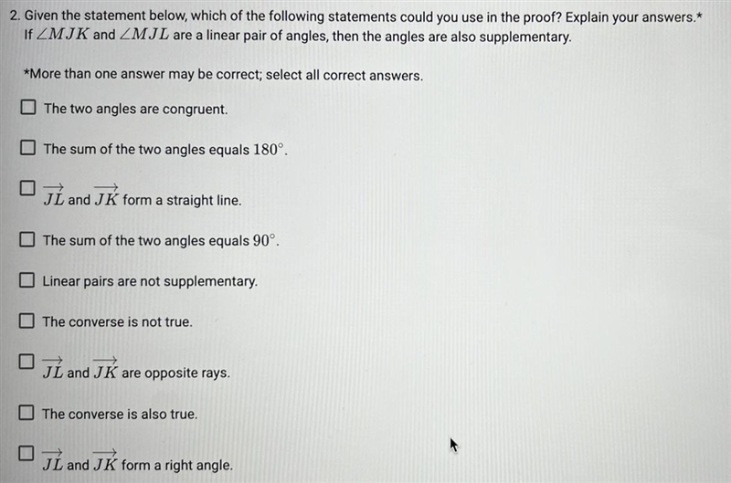 Given the statement below, which of the following statements could you use in the-example-1