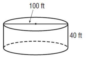 Find the volume of the cylinder. Enter the answer EXACTLY please, no rounding.-example-1