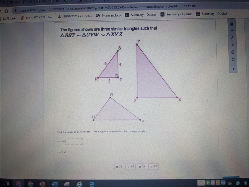 How do I find the correct answer for the two blanks?-example-2