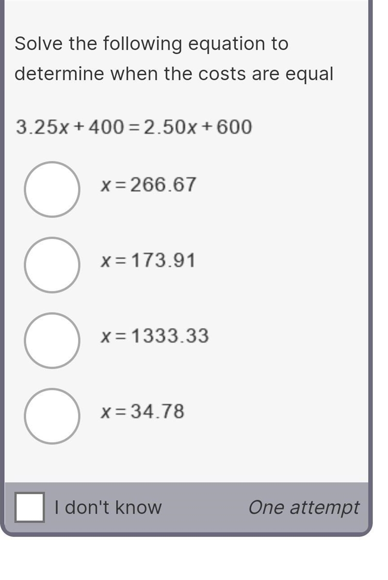 You are comparing the costs of producing jewelry at two different manufacturers. Company-example-1