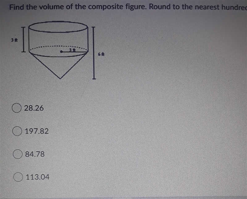 Find the volume of the composite figure. Round to the nearest hundredth pls explain-example-1