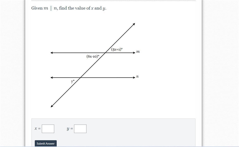 Find the value of x and y.-example-1