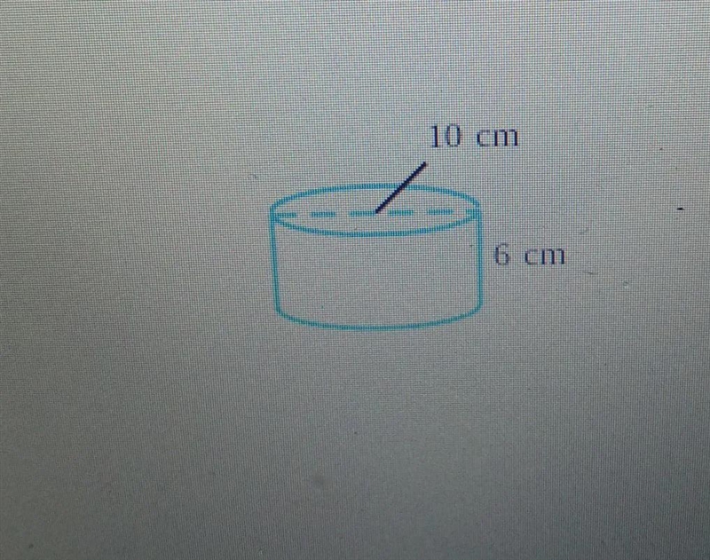 Find the surface area of a cylinder with a base diameter of 10 cm and a height of-example-1