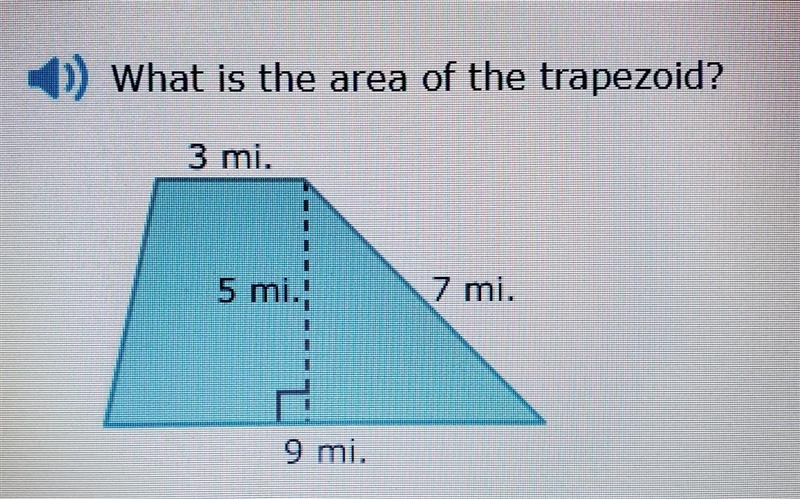 What is the area of the trapezoid?​-example-1