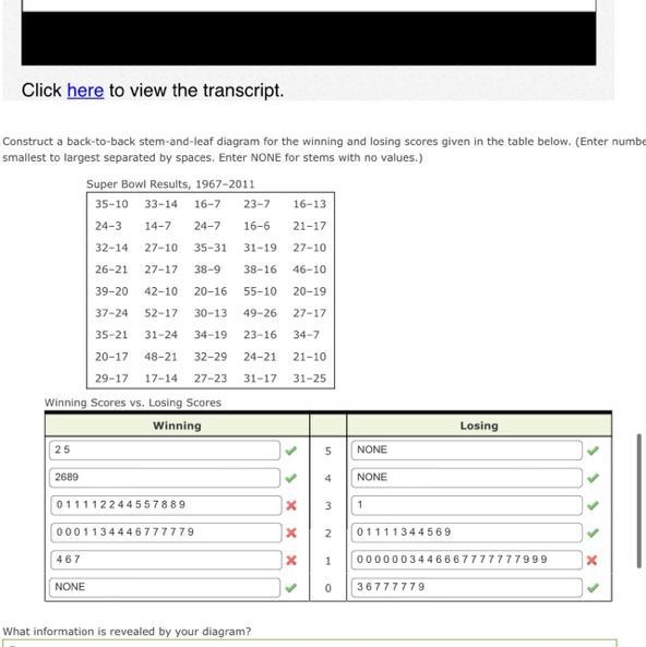 The ones with the X’s are the only ones i cannot get the answer for. please help-example-1