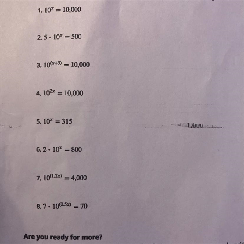 solve each equation some solutions will be expressed using log notation be prepared-example-1