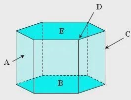 What type of polyhedron is depicted in the illustration?a.) Pyramidb.) Prismc.) Cubed-example-1