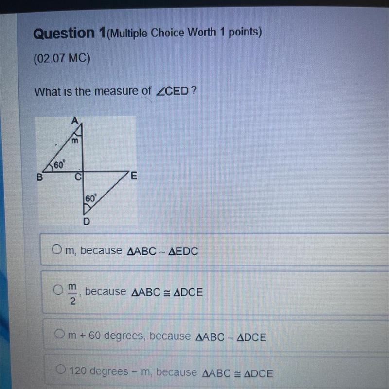 What is the measure of-example-1