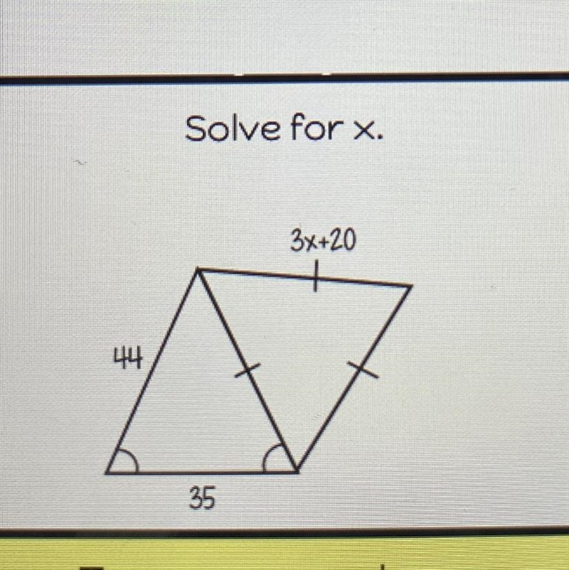 Isosceles and equilateral triangle-example-1