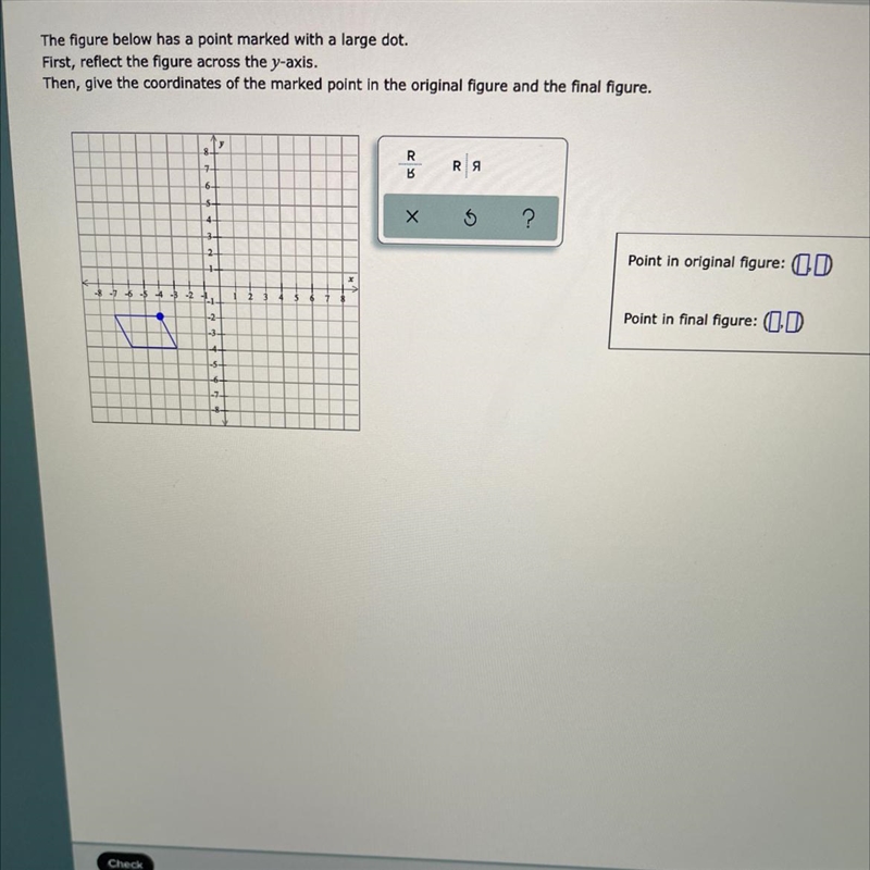 May I please get help with finding the original and final points? I also need help-example-1