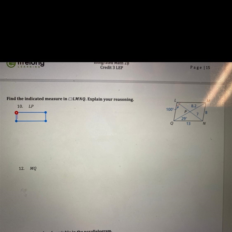 Find the indicated measure in LMNQ. Explain your reasoning.-example-1