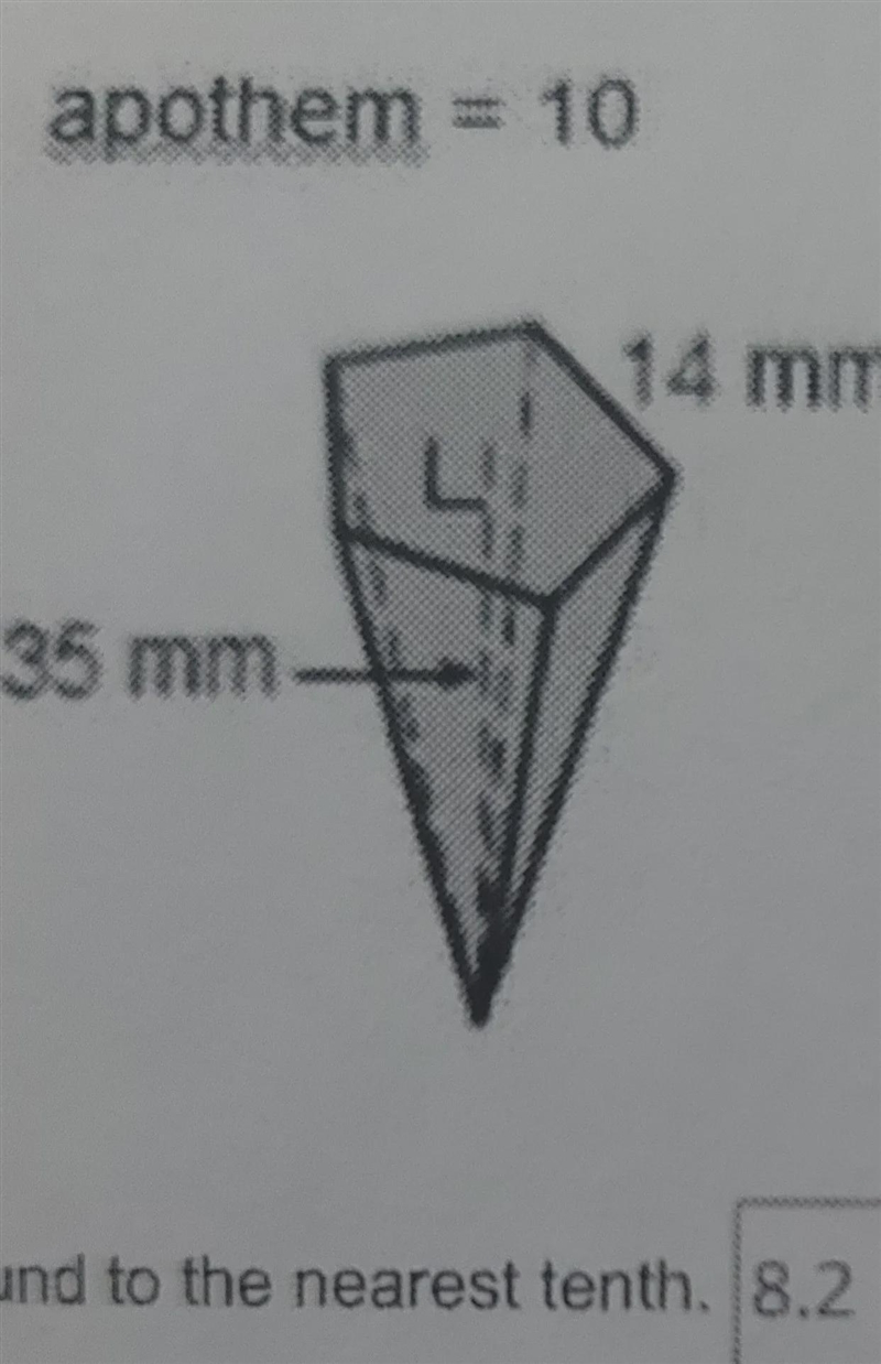 I got this answer wrong,, please help mewhat is the volume of the pentagonal pyramid-example-1