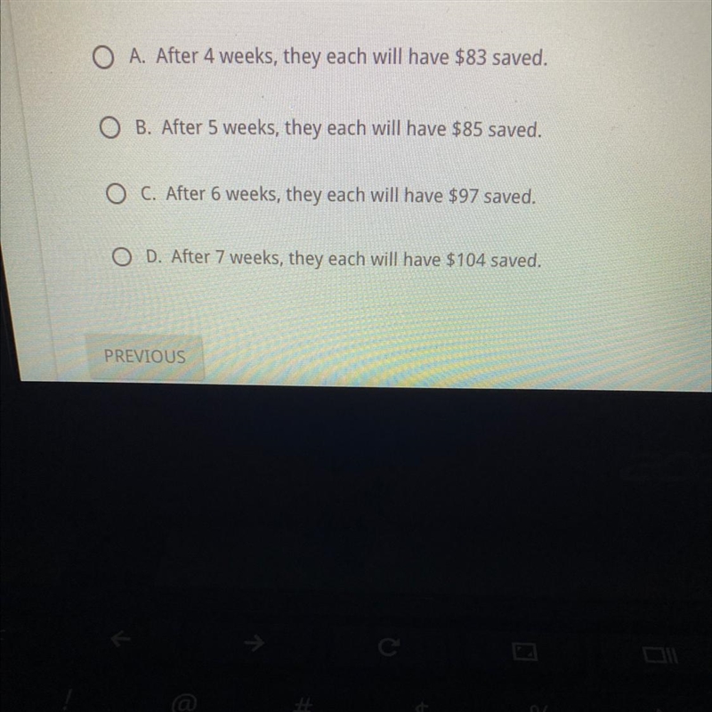 Cindy has $25 saved and earns $12 per week for walking dogs. Mindy has $55 saved and-example-1