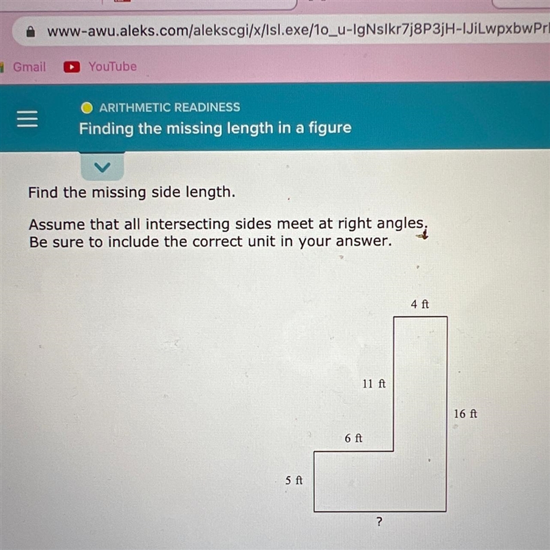 What is the missing side length?-example-1