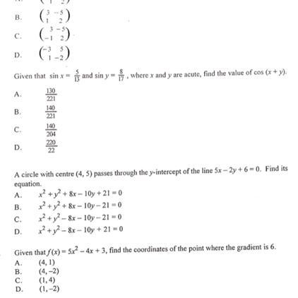 18. Given that sin x = 8 and sin y = , where x and y are acute, find the value of-example-1