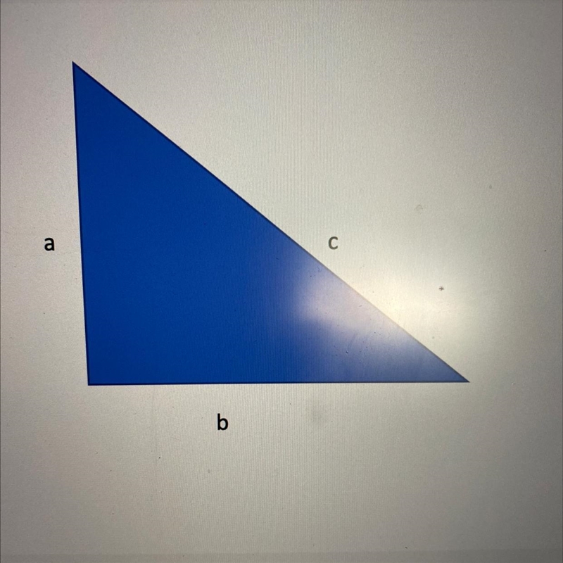 Find the value of c. a= 1 and b = 4 A.3 B.4.8 C.4.1 D.5.6-example-1