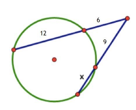 Write an equation to find the value of x and solve it. Round your answer to the nearest-example-1