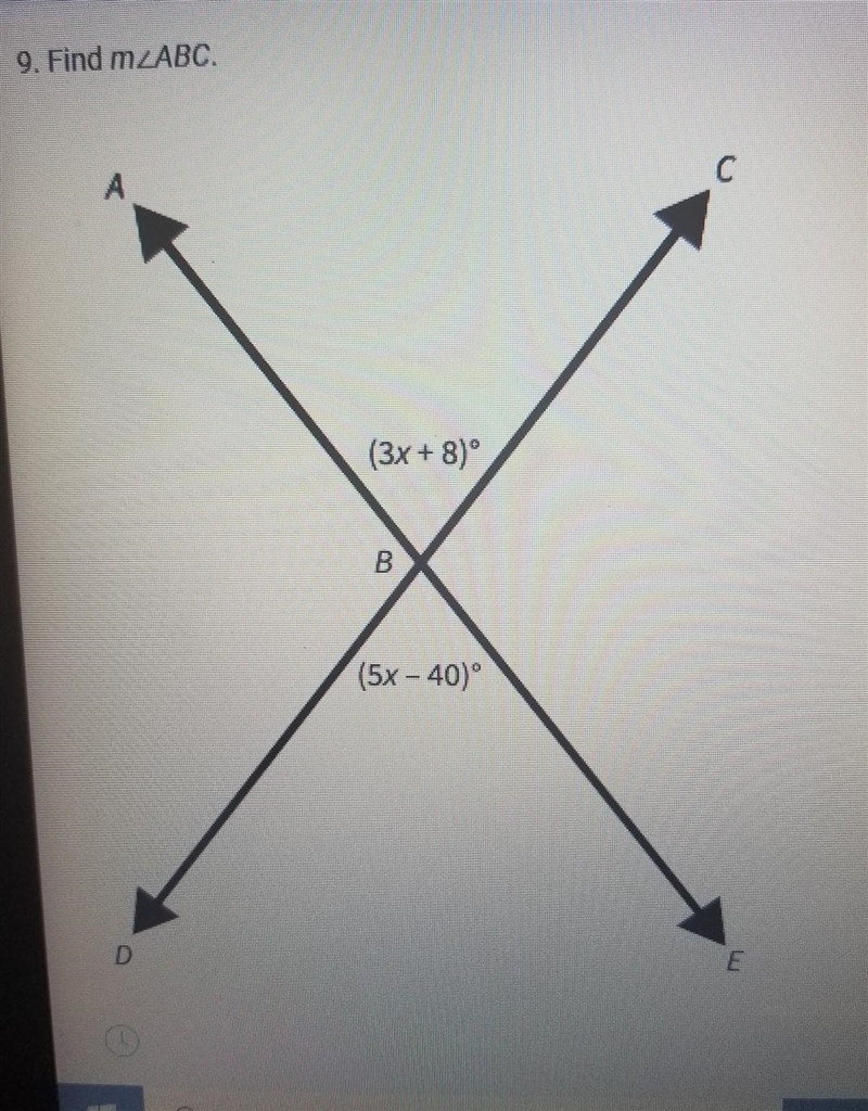 Find m<ABC a: 24° b:56° c:80° d:90°​-example-1