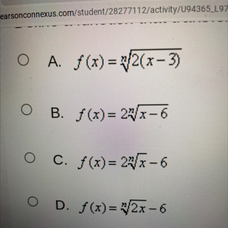 Define a function that transforms the parent root function with a horizontal compression-example-1