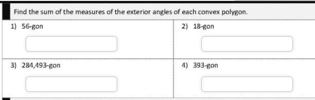 Find the sum of the measures of the exterior angles of each convex polygon.-example-1