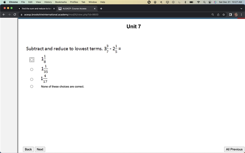 Subtract and reduce to lowest terms-example-1