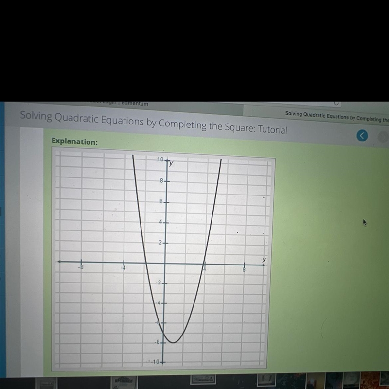 Does the parabola of the graphed quadratic equation have a maximum or a minimum? How-example-1