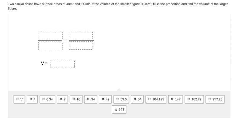 The question is in the picture. Using the answer choice word bank, fill in the proportion-example-1