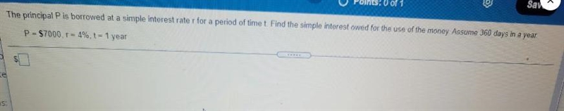 The principle is borrow a simple interest rate R for a period of time-example-1