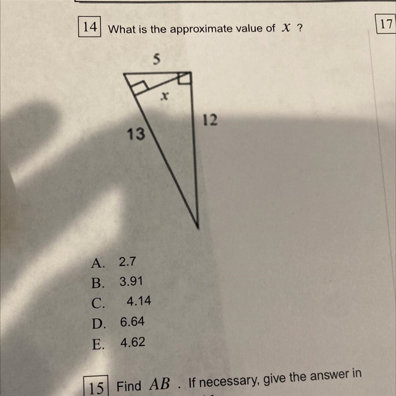 What is the approximate value of X?! Help ASAP please-example-1