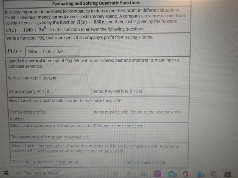 I'm trying to figure out the solve this quadratic function and I had a tutor helping-example-1