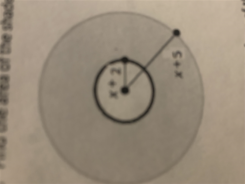 Find the area of the shaded region. Use the formula A= pie r^2 to find the area of-example-1