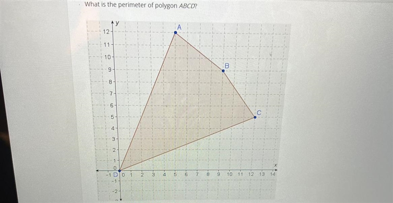 What is the perimeter of the polygon ABCD? A. 28 units, B. 32 unitsC. 36 units D. 44 units-example-1