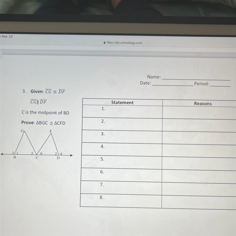 Prove triangle congruence.-example-1