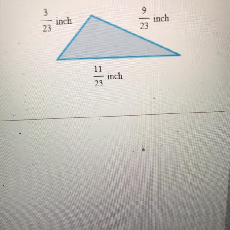 Find the perimeter of the triangle. Recall that the perimeter of a figure is the distance-example-1