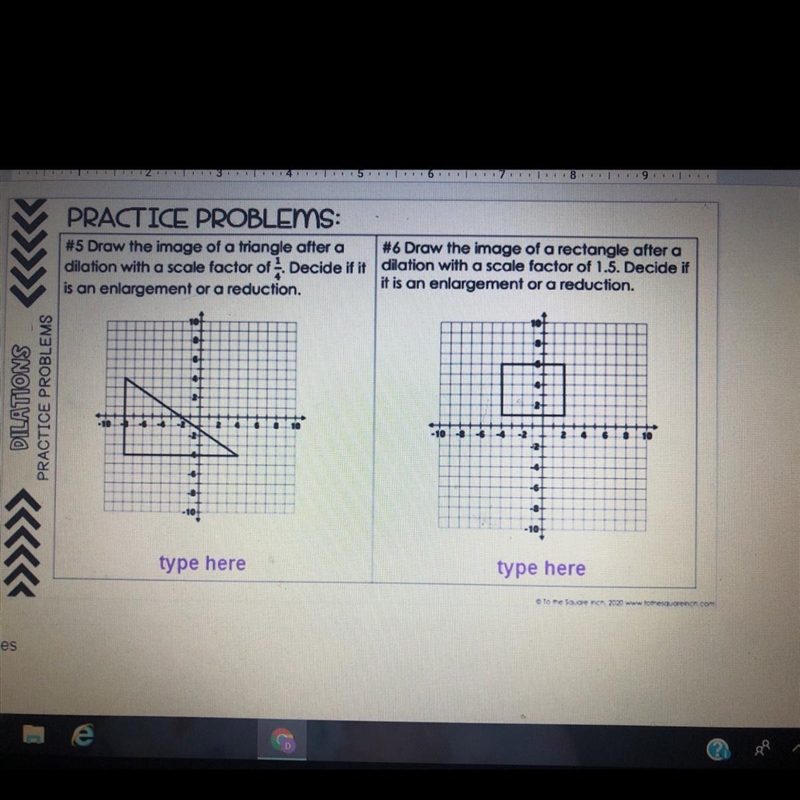 What are the vertices of the pre-images in questions 5&6?-example-1