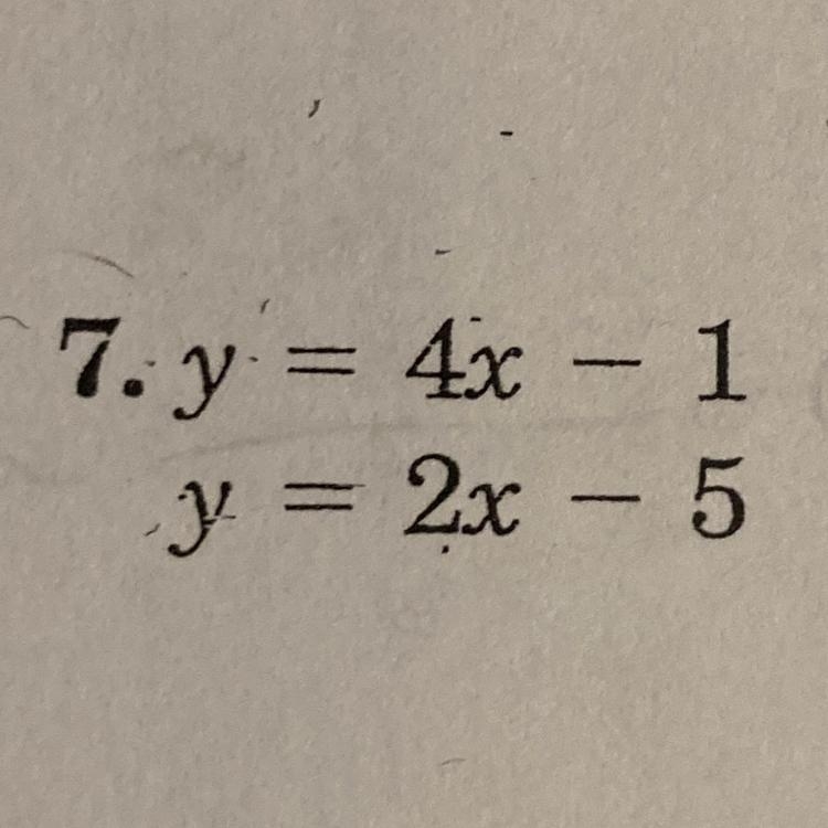 I need to substitute to solve each system of equations then, put in an a pair like-example-1