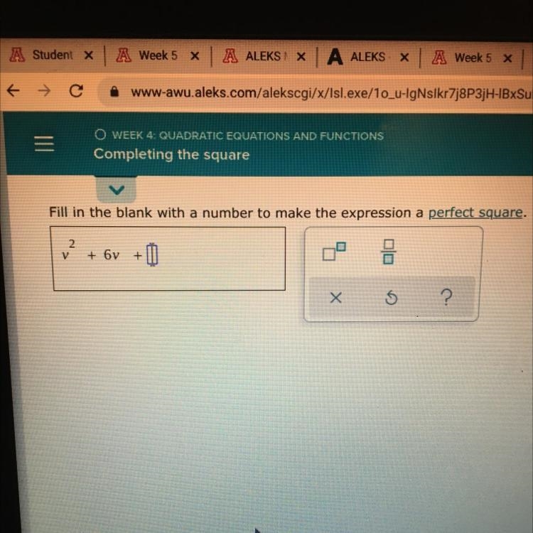 How is the missing number determined to make a perfect square?-example-1