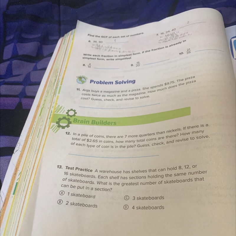 simplest form, write simplified.Write each fraction in simplest form. If the fraction-example-1