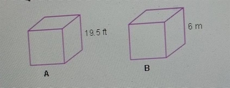 Given the conversion factor which cube has the larger surface area?-example-1