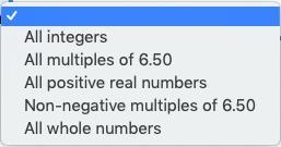 Instructions: Find the domain and range for the following scenario.-example-2